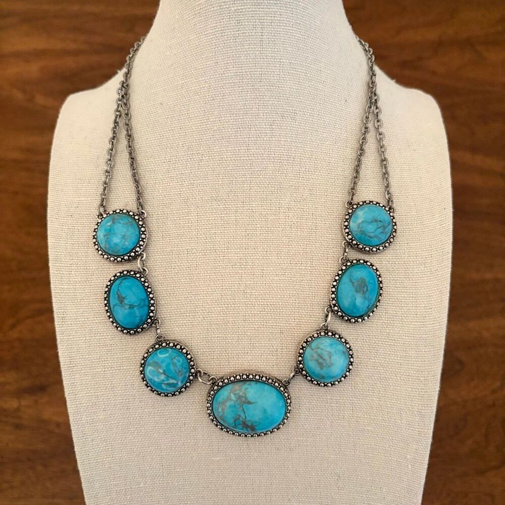 American Eagle | Turquoise Statement Necklace | 16 1/2” Adjustable